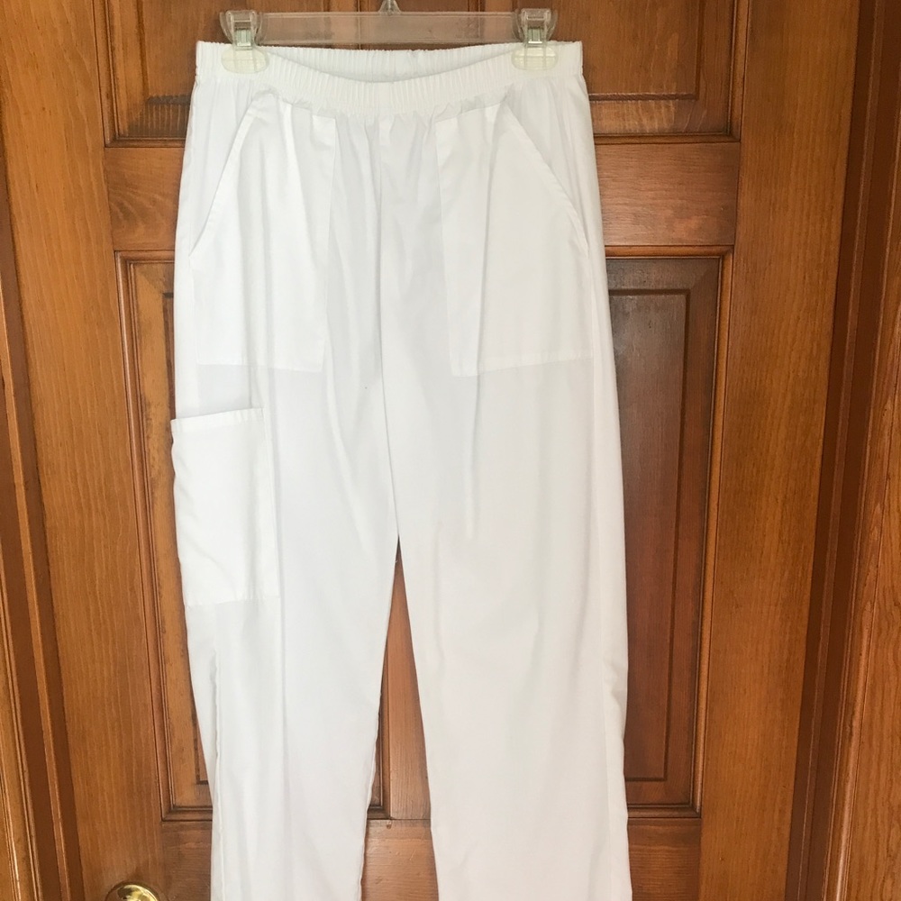 Small white scrub bottoms